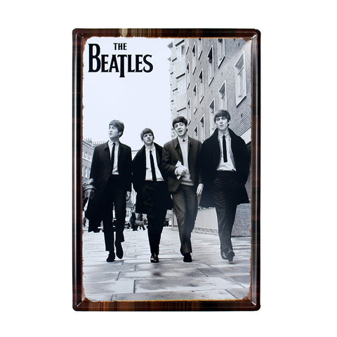 Beatles Tinplate Painting