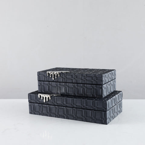 Chic Noir Storage Boxes