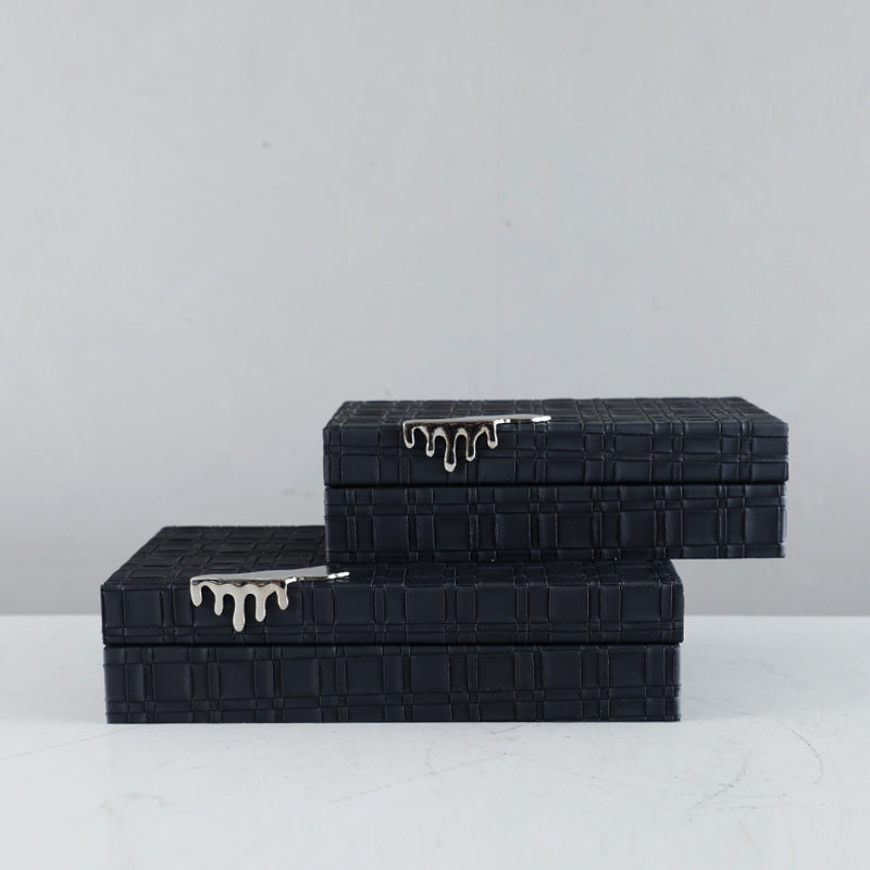 Chic Noir Storage Boxes