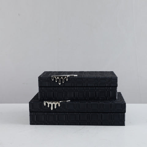 Chic Noir Storage Boxes