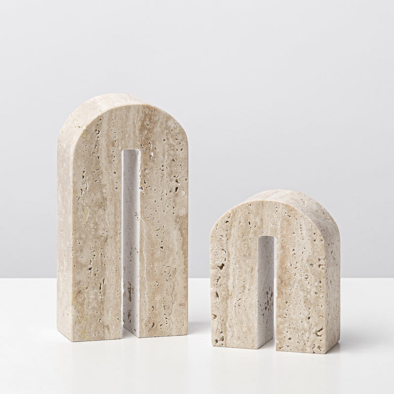 Geometric Marble Arch Ornament - HOMYEA