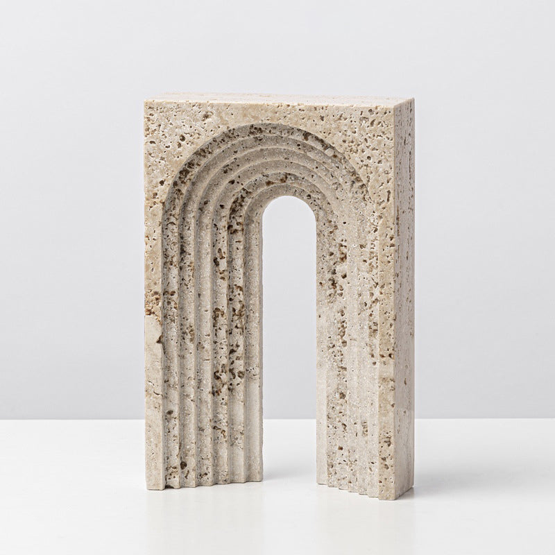 Geometric Marble Arch Ornament - HOMYEA