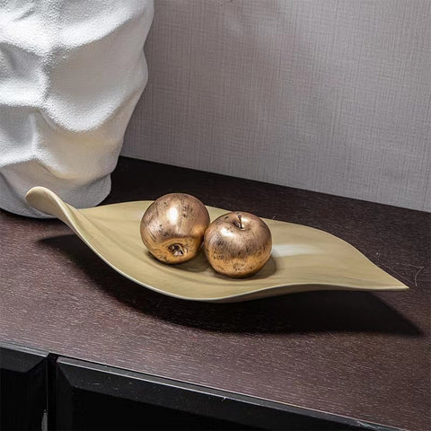 Golden Leaf Serving Platter