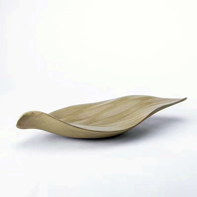 Golden Leaf Serving Platter