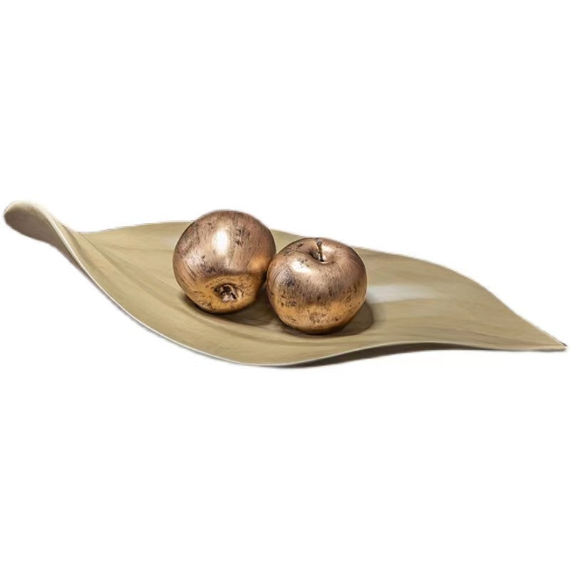 Golden Leaf Serving Platter