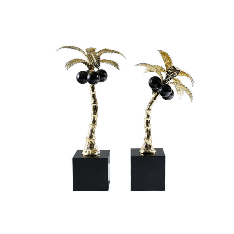 Golden Palm Sculptures