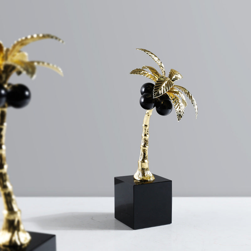 Golden Palm Sculptures