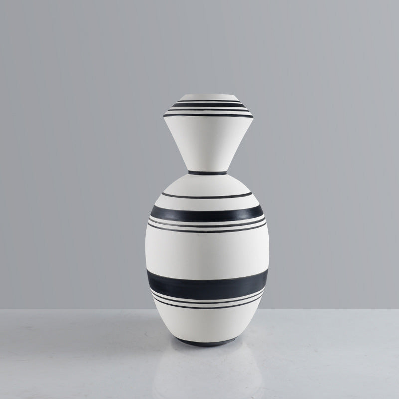 Monochrome Elegance Vase