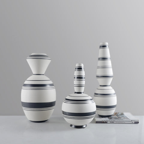 Monochrome Elegance Vase