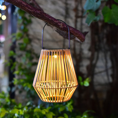 Rattan Solar Garden Light