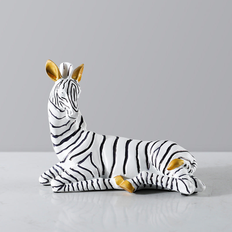 Regal Zebra Figurine