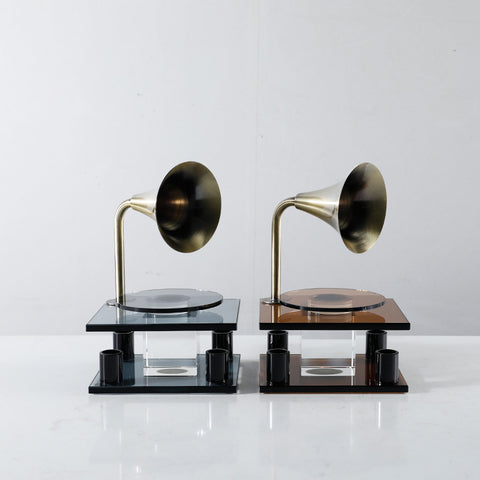 Ornements de gramophone rétro