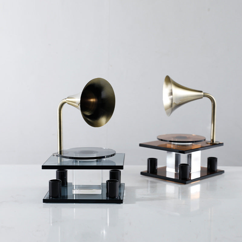 Ornements de gramophone rétro