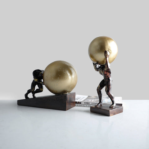 Sisyphus Figure Sculpture