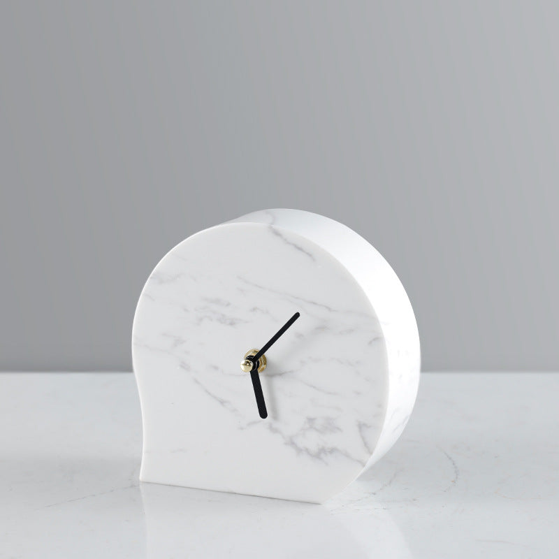 Timeless Marble Clock