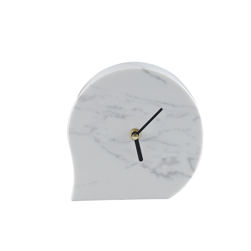 Timeless Marble Clock