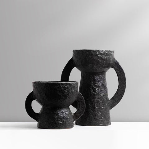 Vase Wabi-sabi à deux oreilles