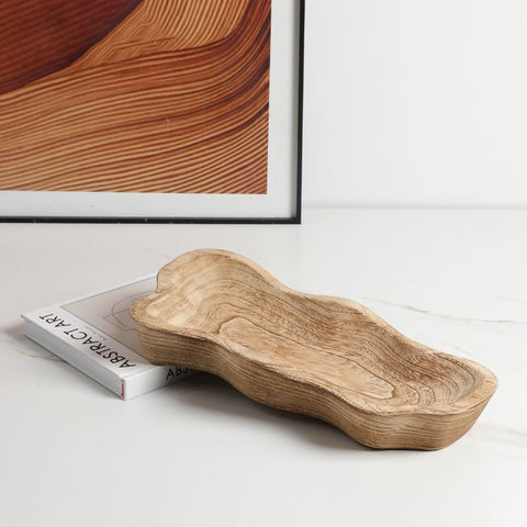 Wooden Peanut Shape Serving Tray