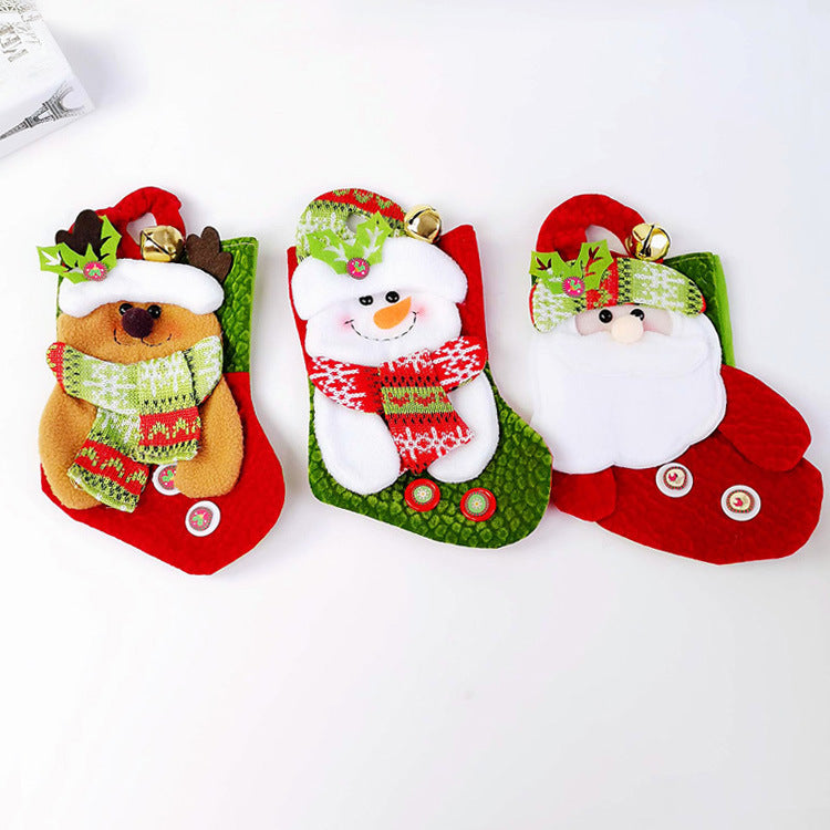 Christmas Socks with Christmas Tree Pendants - HOMYEA