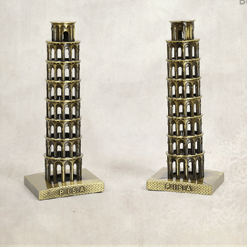 Metal Model Sculpture of Leaning Tower of Pisa - HOMYEA