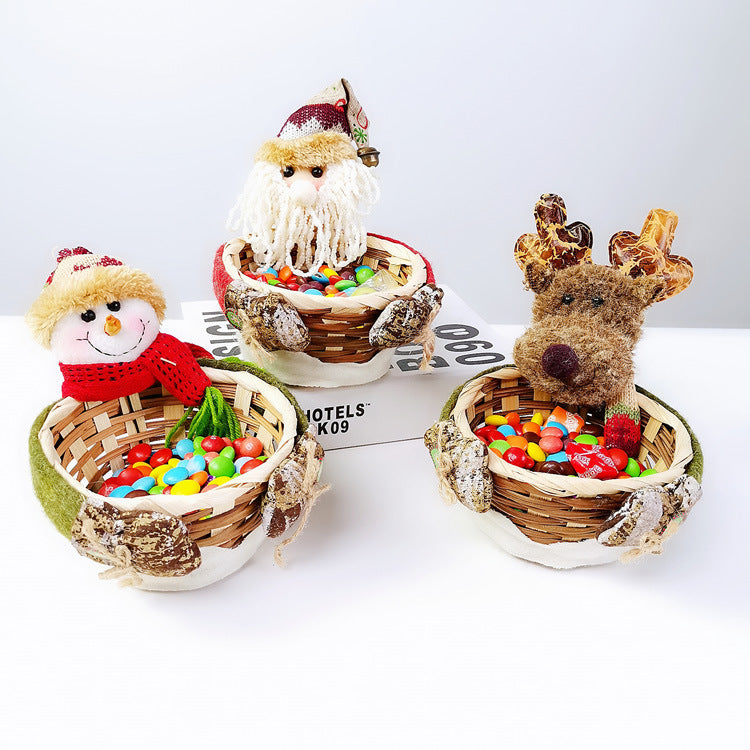 Christmas Candy Storage Basket - HOMYEA