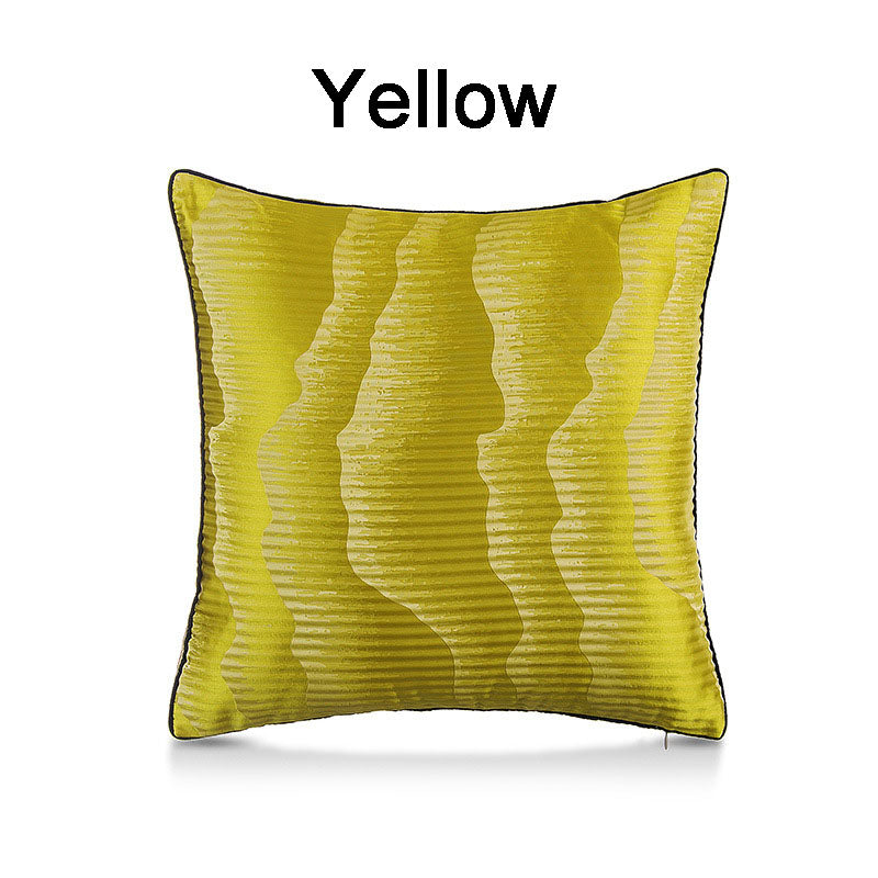 Water Ripple Pattern Polyester Pillow Cover - HOMYEA