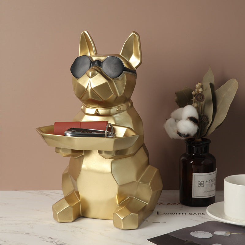 Resin Dog Sculpture - HOMYEA