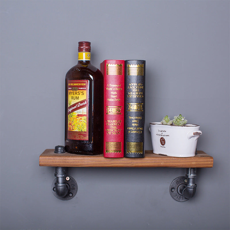 Wall Metal Tube Bookshelf - HOMYEA