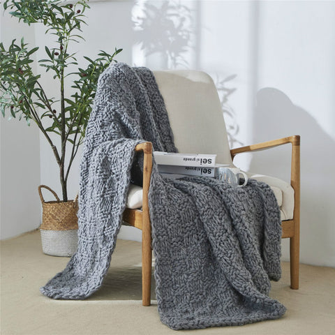 Iceland Yarn Rectangular Blanket - HOMYEA