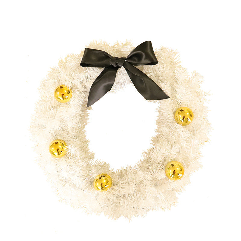 Christmas Double-sided White Wreath - HOMYEA