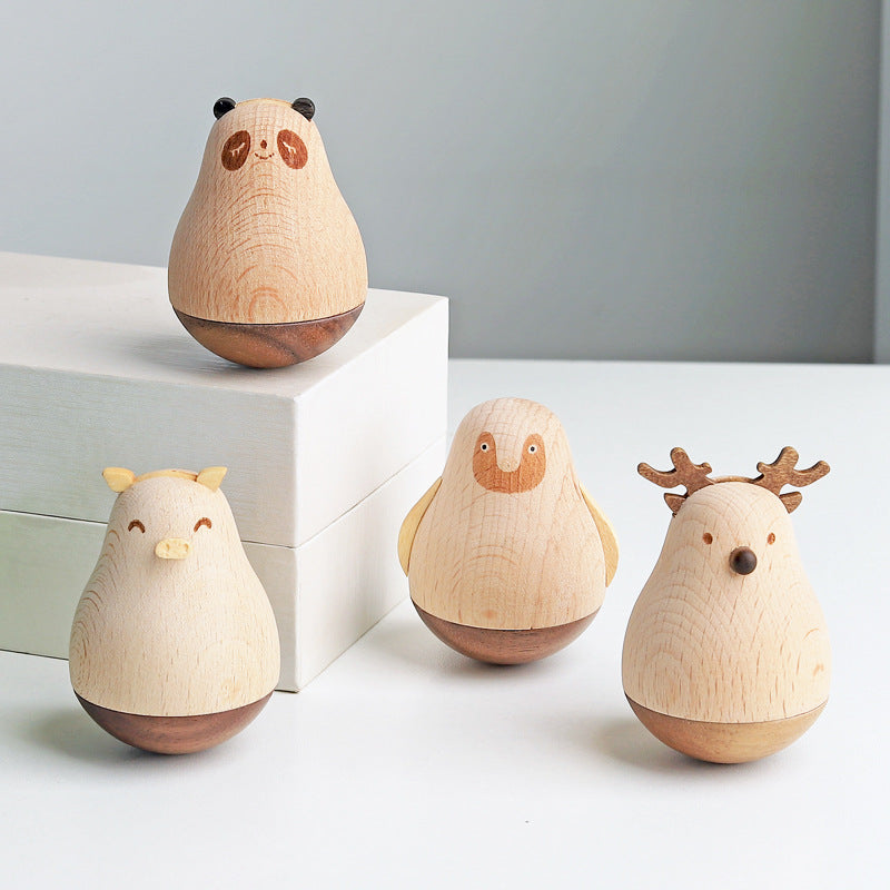 Small Wooden Animal Tumbler - HOMYEA