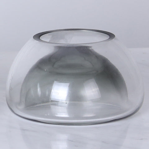 Simple Glass Gray Fruit Bowl Desktop Storage - HOMYEA