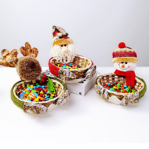 Christmas Storage Candy Basket - HOMYEA