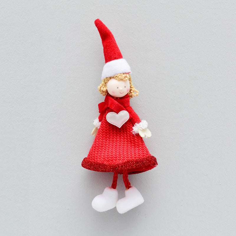 Red Angel Girl Christmas Pendant - HOMYEA