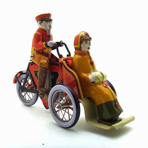 Manual Tricycle Tin Retro Wind-up Toys - HOMYEA