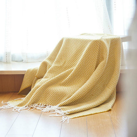 Fringe Lace Thin Blanket - HOMYEA