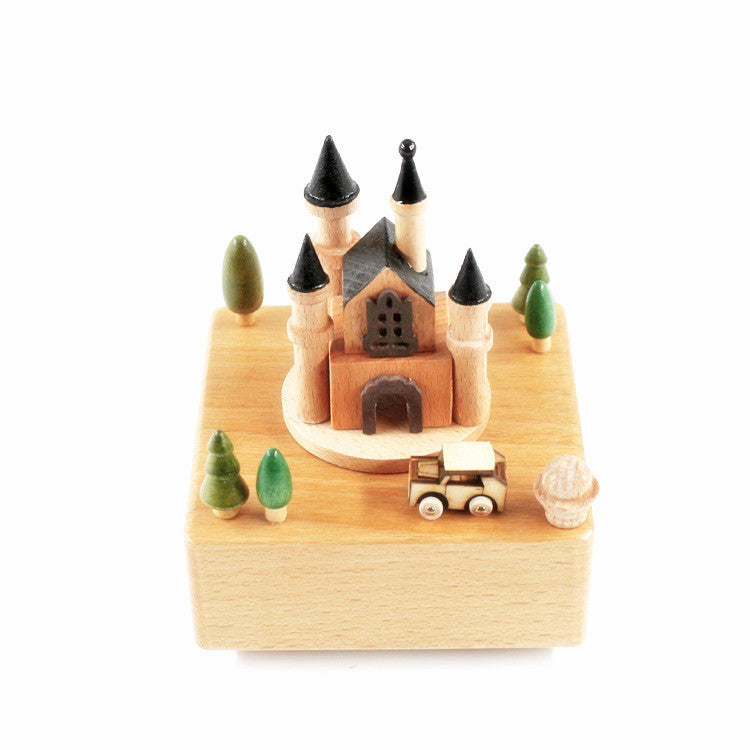 Magic Castle Wood Music Boxes - HOMYEA