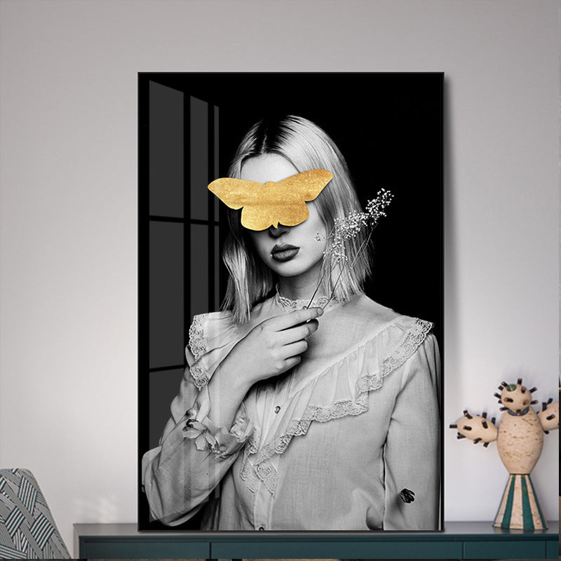 Golden Woman Wall Art - HOMYEA