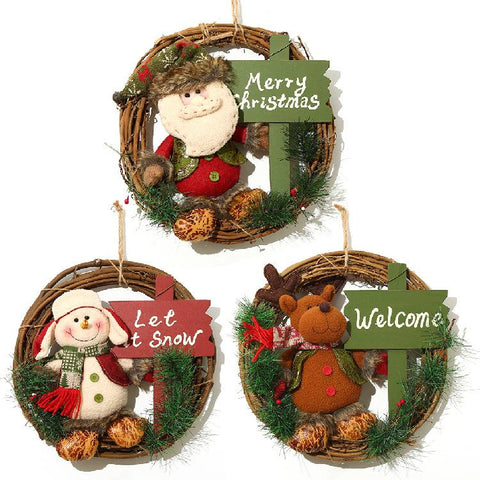 Christmas Decoration Door Hanging Wreath - HOMYEA