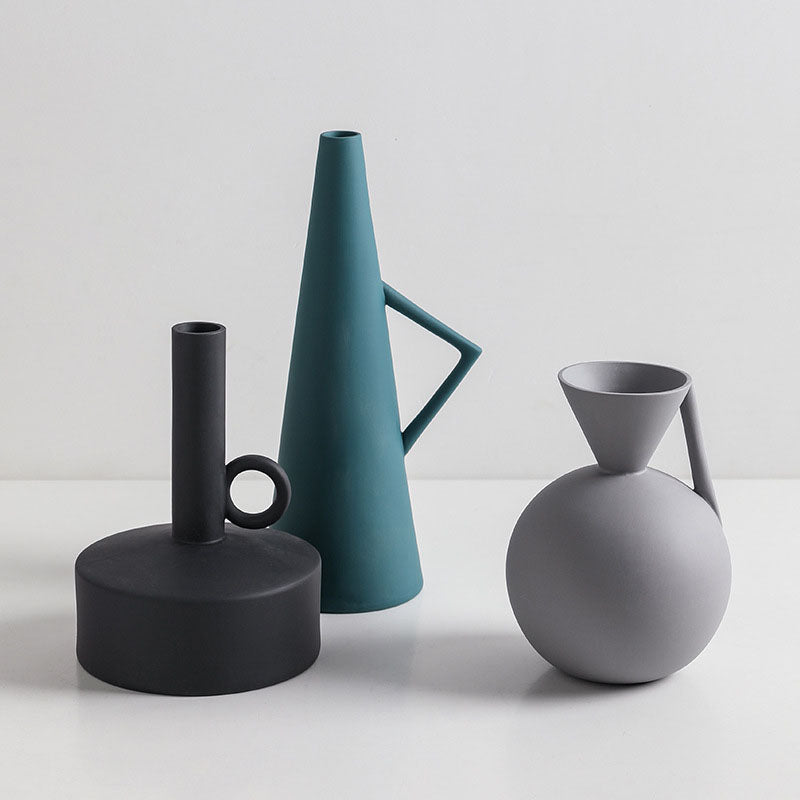 Geometric Model Ceramic Vases - HOMYEA