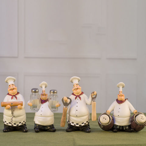 Retro Resin Chef Sculpture - HOMYEA