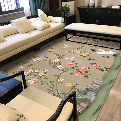 Flower Rectangular Rugs - HOMYEA