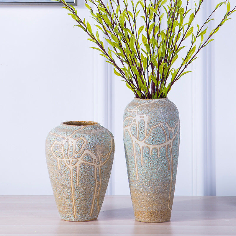 Vintage Ceramic Jar Table Vases - HOMYEA