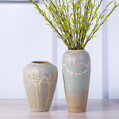 Vintage Ceramic Jar Table Vases - HOMYEA