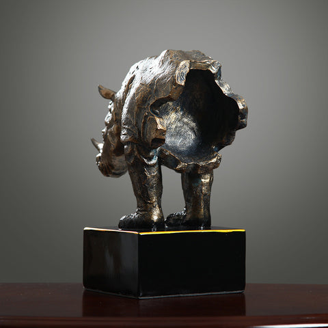 Rhinoceros Sculpture Decor Object - HOMYEA