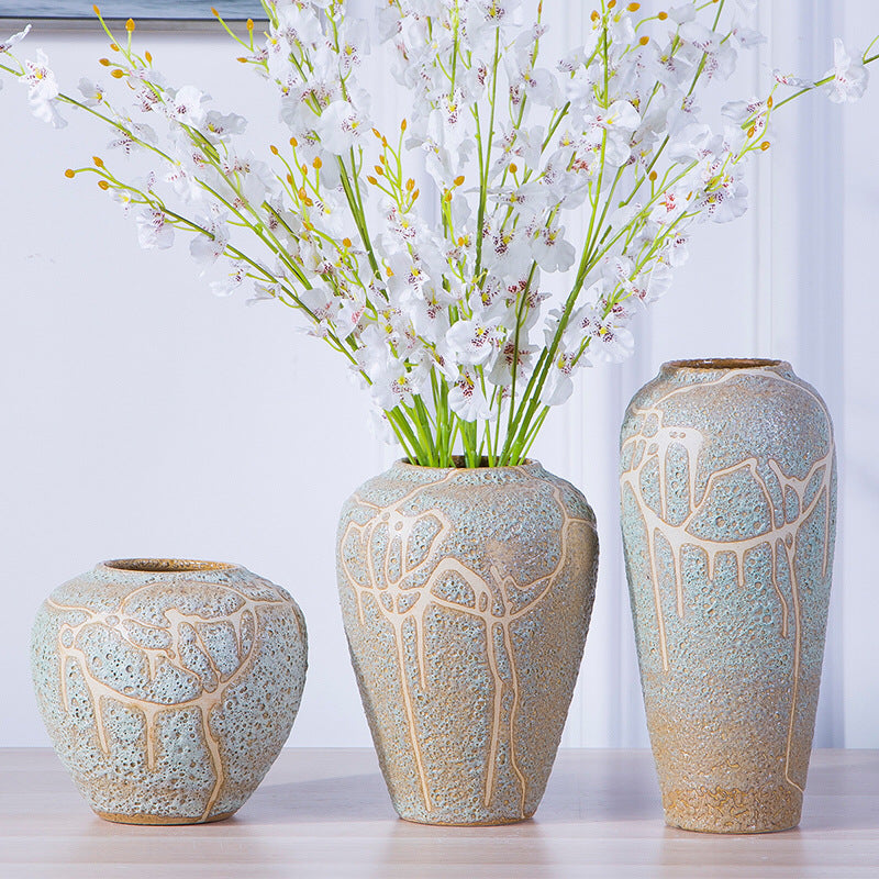 Vintage Ceramic Jar Table Vases - HOMYEA