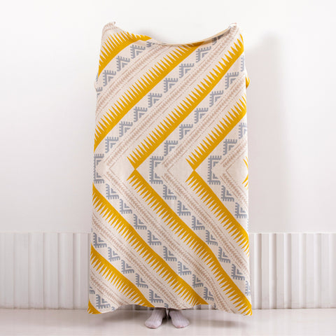 Bohemia Cotton Rectangle Blanket - HOMYEA