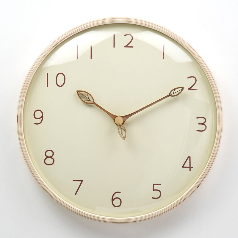 Modern Simple Solid Wood Wall Clock - HOMYEA