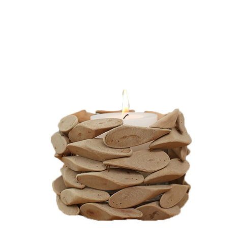 Home Handmade Design Round Candle Holder - HOMYEA