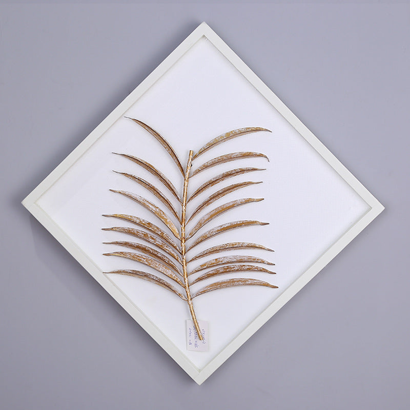 Iron Plant Painting Frame Wall Hanging - HOMYEA